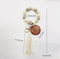 Tan Tassel Keychain